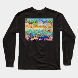 tropical swim beach party Long Sleeve T-Shirt